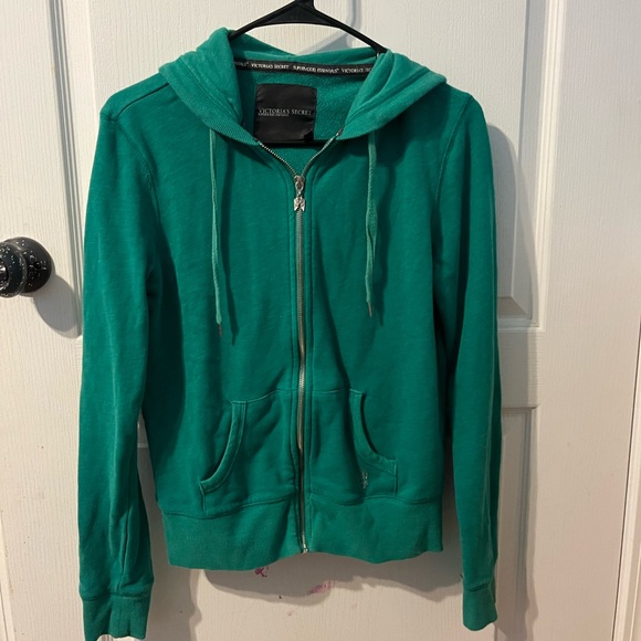 Vintage Y2K Victoria’s Secret gemstone winged zip up hoodie - Picture 2 of 3